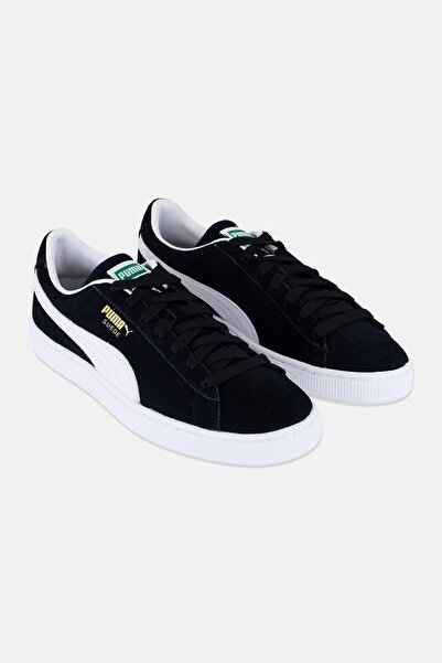 Puma Men Suede Classic Lace Up Outdoor Shoes, Black