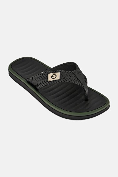 Cartago Men Coimbra Thong Slip On Slippers, Black