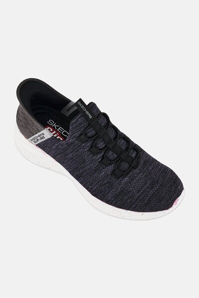 SKECHERS Men Ultra Flex 3,0 Right Away Slip On Sneaker Shoes, Heather Black