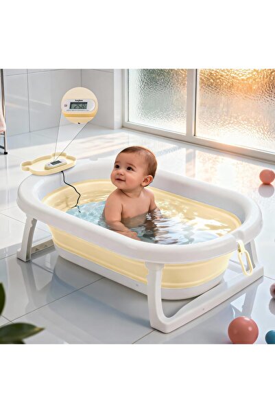 BAYBEE Tubby Foldable Baby Bath Tub for 0-5 Years | Portable Infant Bathtub w...