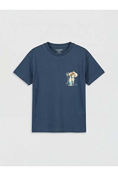 LC Waikiki Crew Neck Printed Boy's T-Shirt