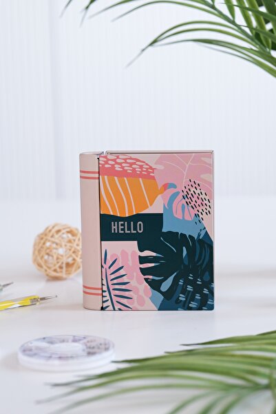 Daks Kitap Tasarımlı Mini Metal Saklama Kutusu 11x9x3 cm - Hello Estetik Takı...