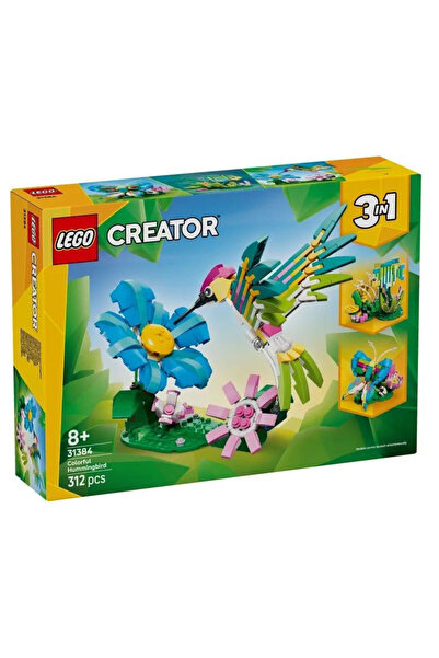 LEGO Δημιουργός 3-σε-1 Άγρια Ζώα: Πολύχρωμο Κολιμπρί για 8+ ετών, 312 κομμάτι...