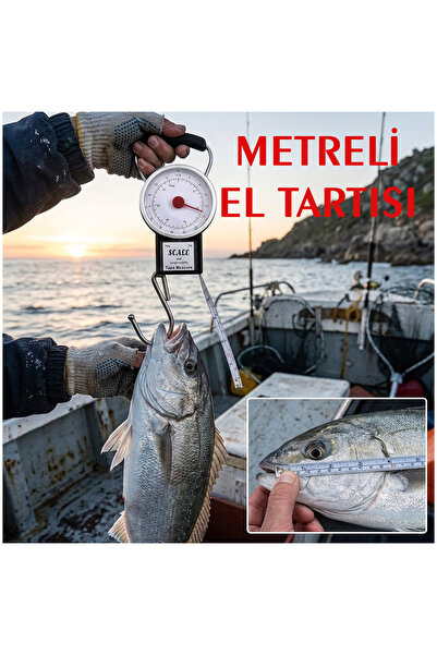 Genel Markalar 2in1 İbreli Kantar & Metre – 22 KG Pilsiz Mekanik El Tartısı –...
