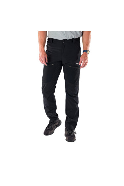 NORTHFINDER Pantaloni softshell pentru drumeții bărbați - NATANIEL, Negru