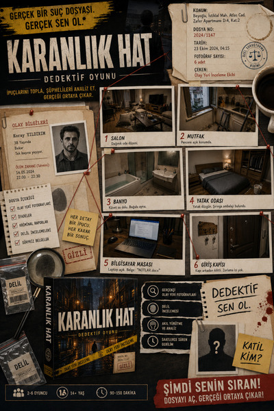 Karanlık Hat® | Cinayet Soruşturma Dosyası | Gerçekçi Dedektif Oyunu | Kriminal Delil İnceleme