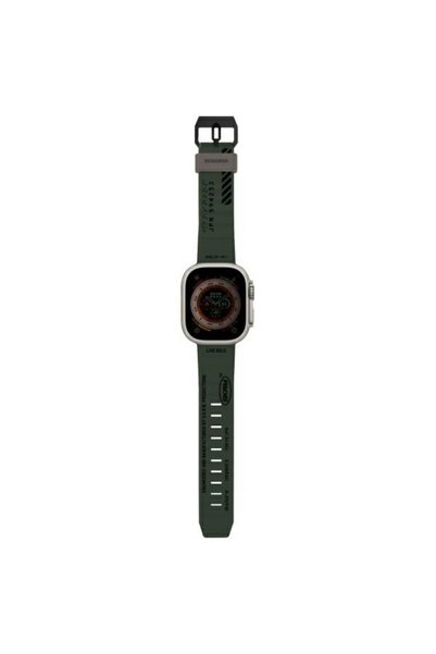Skinarma Curea de silicon Shokku pentru Apple Watch 44/45/49mm Verde închis