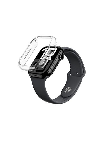 Amazingthing Husă de protecție minimalistă transparentă pentru Apple Watch 42mm