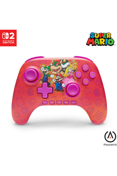 Powera Μάριο και Φίλοι Ασύρματο Χειριστήριο για Switch 2 Κόκκινο