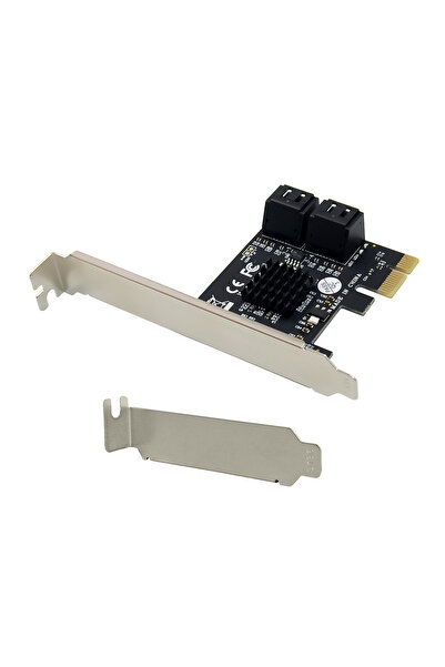 POWERTECH κάρτα επέκτασης PCIe σε 4x SATA III ST561, 6Gbps, 95x69mm