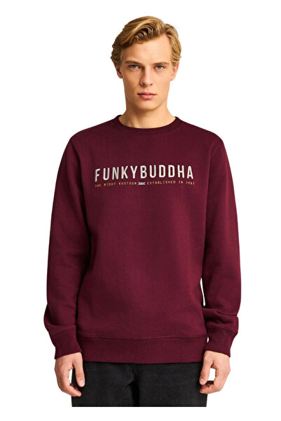 Funky Buddha Φούτερ FBM012-004-06 – Merlot - xl