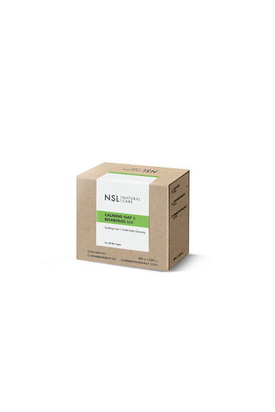 NSL NATURAL CARE صابون مهدئ بالشوفان والبيسابولول (صابون صلب)