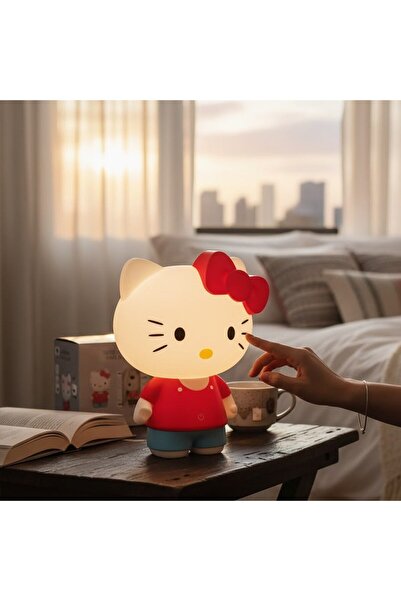 hediyesahibi Hello Kitty Şarjlı Masa Lambası