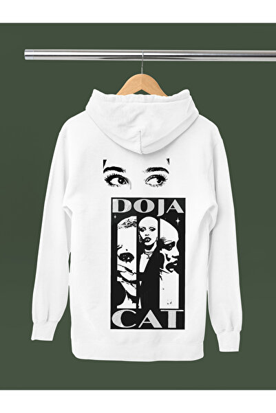 MAGORS سترة رياضية بقلنسوة من القطن مطبوع عليها DOJA CAT بأكمام طويلة وثلاثة ...