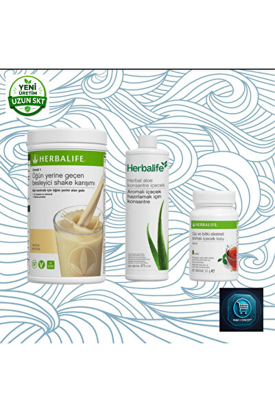 Herbalife Formula 1 Nutritional Shake Mix 500 g + Herbal Tea & Flavoring Drin...