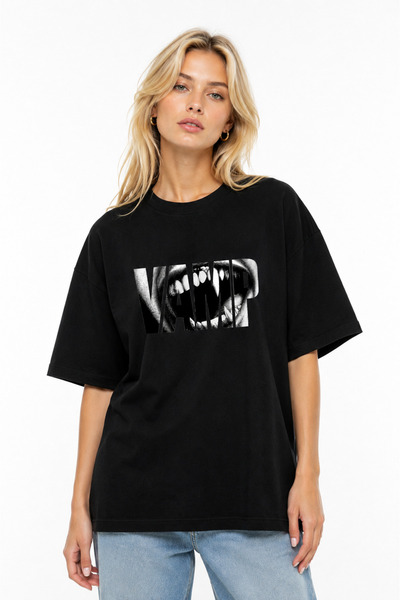 Compostela Unisex Women's Men's Wamp Design Front Printed Oversized Thick Fab...