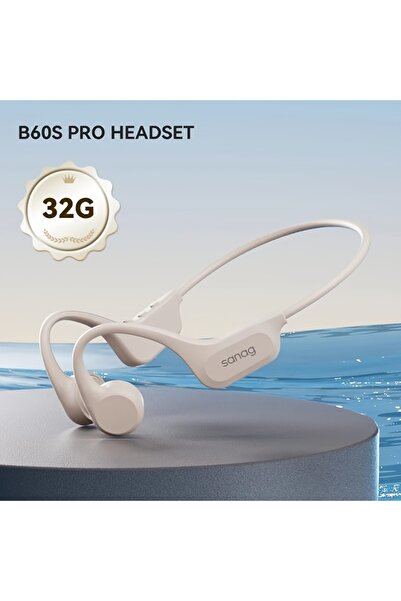 Choice سماعات بلوتوث لاسلكية بيج 32G Sanag B60S مقاومة للماء IPX8 للسباحة بتق...
