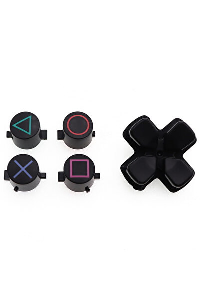Choice10 مجموعة أزرار بلاستيكية N1 لـ PS4، أزرار ABXY دائرية ومربعة ومثلثة، ق...