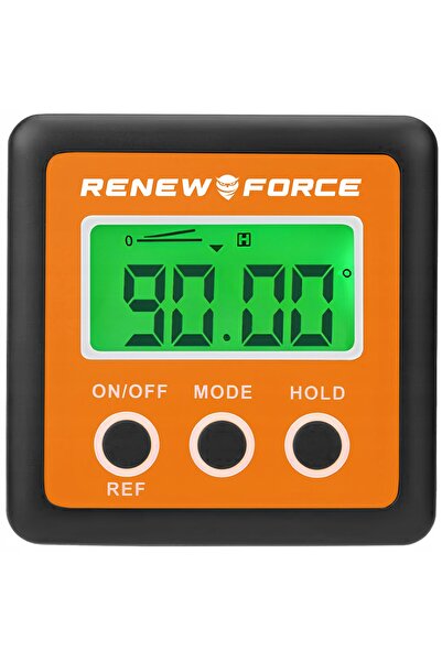Renew Force Raportor digital cu afișaj LCD retroiluminat de 58mm