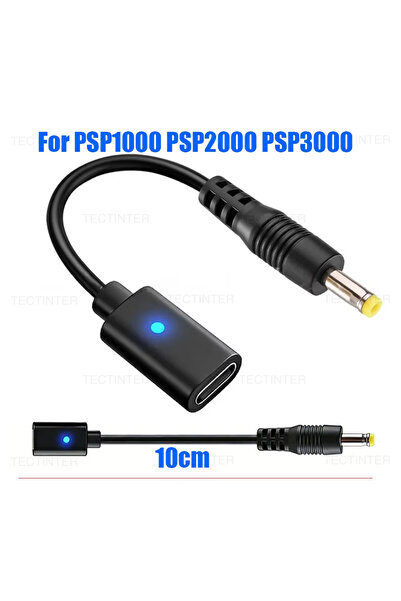 Choice black USB C Cable for PSP1000 2000 3000 Console Charging Adapter Type ...