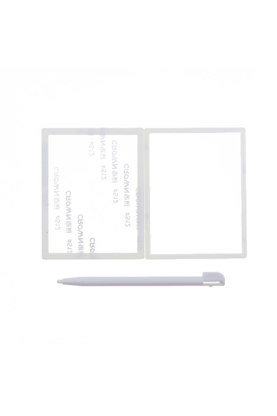 choice2 White 1Set Top LCD Screen Cover + Bottom Frame Plastic Lens + Stylus ...