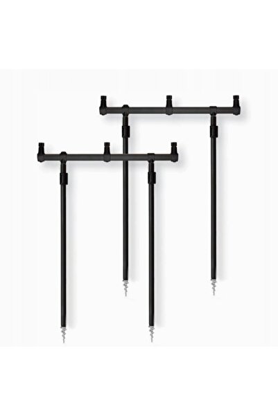 flamesan 2x Suport pentru lansete, 3 lansete, Buzz Bar + Suport telescopic pe...