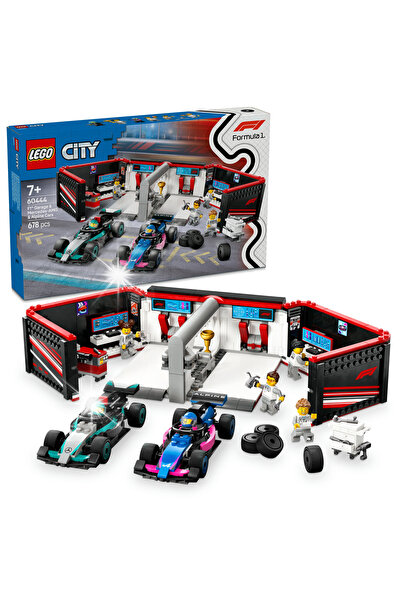 LegoPazar Set de construcție Lego City 60444 Garaj și mașini clasice de F1 Me...