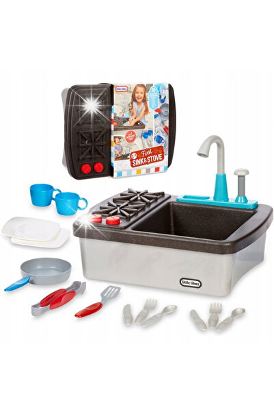 Little Tikes Prima Chiuvetă Aragaz Bucătărie Interactivă și Chiuvetă 654497