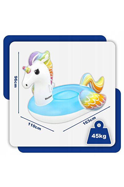 BESTWAY KUAFÖR & GÜZELLİK SALONU Saltea gonflabilă Unicorn pentru piscină și ...