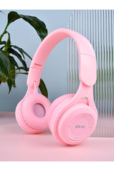 Choice Pink Y08 new style head-mounted wireless Bluetooth earphones, macaron ...