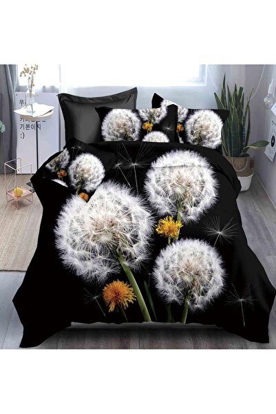 Pucioasa Fabrica 3D satin Cotton Duvet Cover Set - with Stretchy - 4 pieces |...