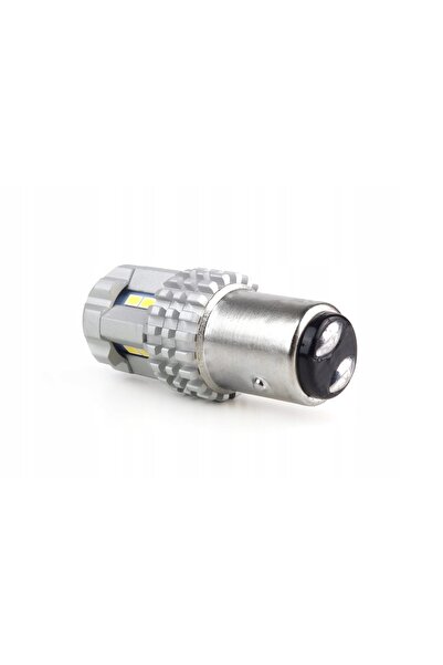 NO BRAND 2 buc. bec LED canbus p21/5w alb 12v 24v bay15d amio-02450