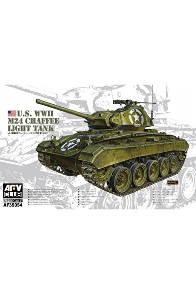 NO BRAND Afv Club 35054 1:35 Tanc ușor M24 Chaffee al Armatei SUA Kit model d...