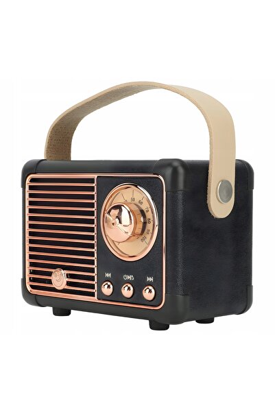 NO BRAND Boxă wireless cu radio Bluetooth, stil retro vintage, 400mAh, 5V, 3W...