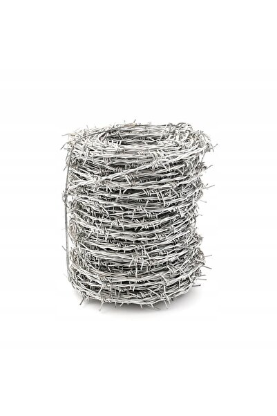 NO BRAND Rolă de sârmă ghimpată zincată 100m 1.5mm Aproximativ 5kg