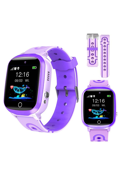 NO BRAND Smartwatch pentru copii cu apeluri, cu cartelă SIM, meniu în limba p...