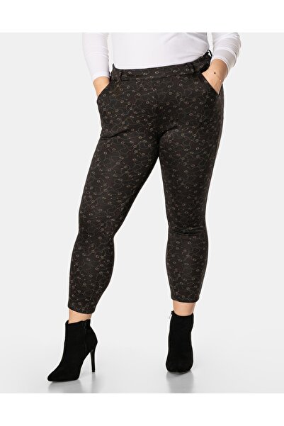 NO BRAND Pantaloni călduroși de damă, căptușiți cu fleece, 46116-1 4XL