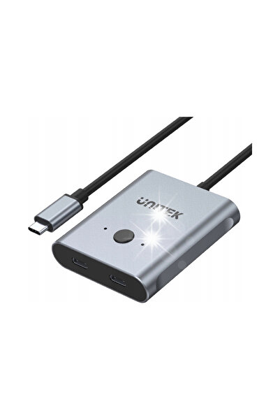 Unitek Splitter/Comutator 2-în-1 Adaptor USB-C 4K 144Hz UHD
