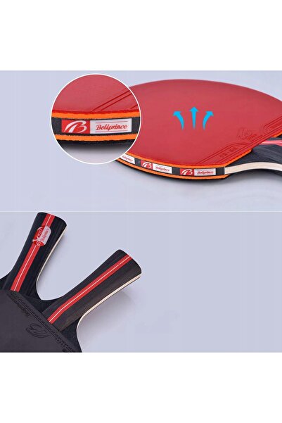 NO BRAND Set de tenis de masă - 2 palete + 3 mingi + Husă