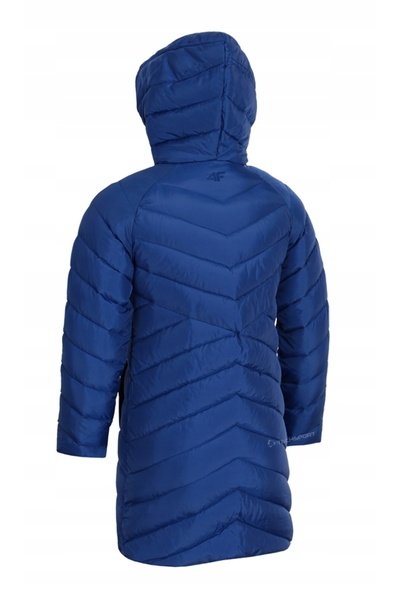 NO BRAND Geacă de puf pentru fete 4F Jkudp003 Z22 |   Geacă de iarnă 152 Bleu...