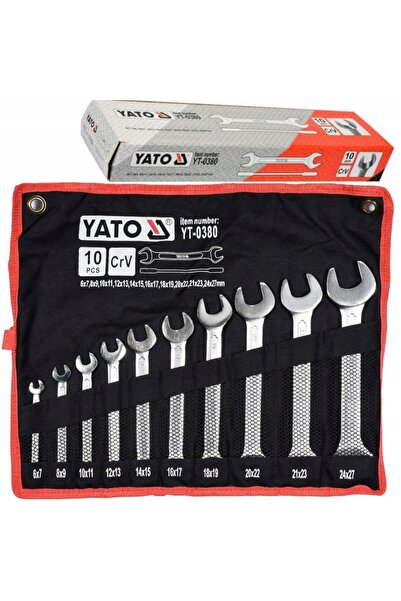 NO BRAND Set de chei plate Yato (6-27) 10 piese