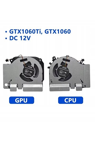 NO BRAND Ventilator COMPLET CPU GPU 12V 15.6 " XMG1902 GTX1060Ti