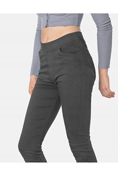 NO BRAND Pantaloni de damă din bumbac, super slim, cu talie înaltă, elastici,...