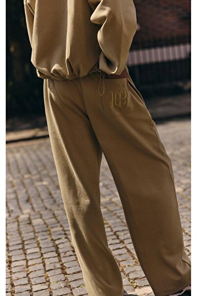 NO BRAND Pantaloni de trening clasici verde deschis cu bandă elastică prettyl...