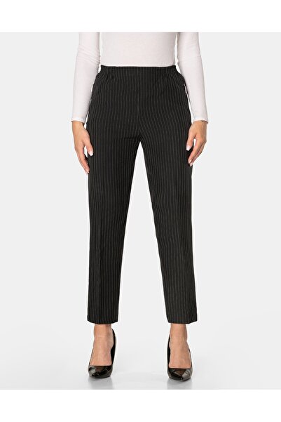 NO BRAND Pantaloni eleganți slim de damă, stil țigară, cu talie înaltă S003-1 26