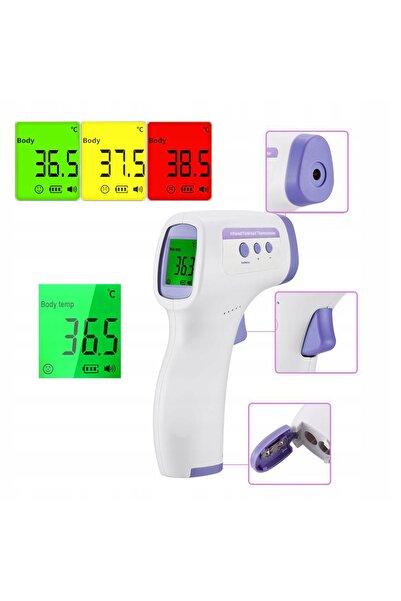 NO BRAND Arsa Go Lcd Termometru fără contact cu alarmă de febră, 1 secundă