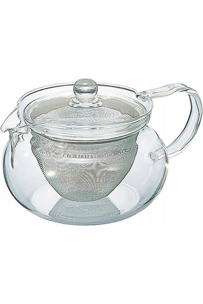NO BRAND Ceainic de sticlă de 450 ml cu infuzor și capac, clasic modern