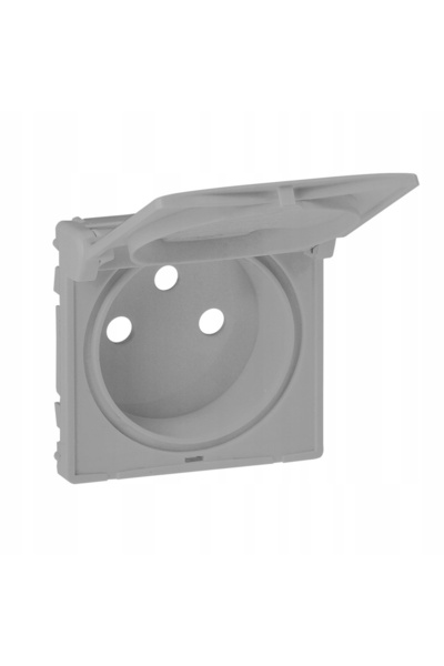 NO BRAND Valena life - priză cu clapetă 2P+T IP21 aluminiu Legrand 754862