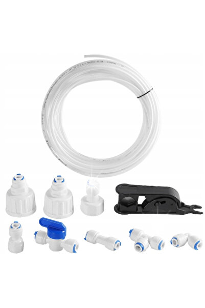 NO BRAND Furtun de apă din PP de 15m + Set complet: Robinet cu bilă, Conector...