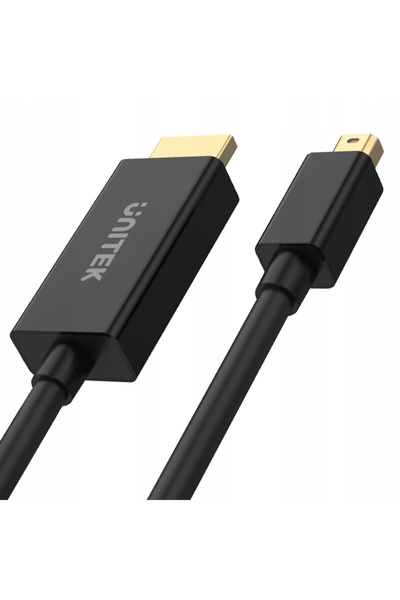 NO BRAND ADAPTOR HDMI-W/DP-MINI-W-2M HDMI, Mini DisplayPort - 4K UHD UNITEK